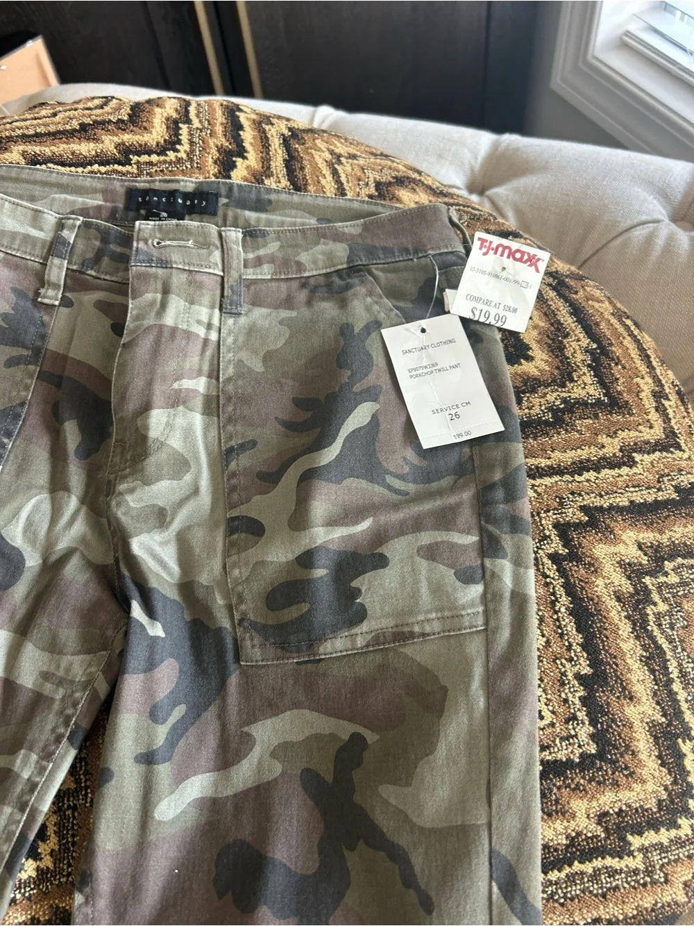 Sanctuary Camo Mini Skirt in Green and Brown